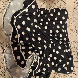 Two piece bathing suit retro style; gently used